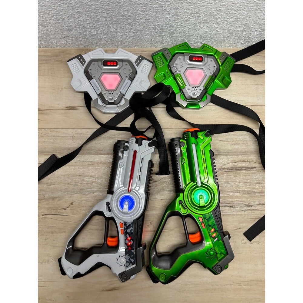 Best Choice Products Laser Force Blasters With Vests Set Of 2 Sounds And Lights